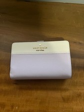 Kate Spade Madison Medium Compact Bifold Wallet Leather Lilac Moonlight