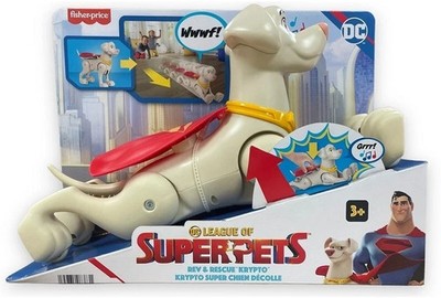 FISHER-PRICE DC LEAGUE OF SUPERPETS KRYPTO MIT SOUND SUPERHUND Neu OVP*
