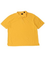 IZOD Mens Polo Shirt XL Yellow Cotton DU13
