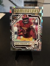 2025 DONRUSS FOOTBALL BRIAN ROBINSON JR. RB COMMANDERS #DOM-BRN DOMINATORS SP