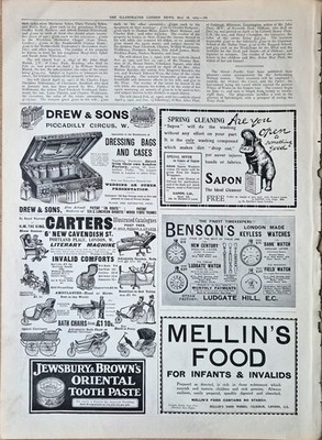 RARE ADVERTISEMENT ILN 1903,  NEAVE'S FOOD, DREW & SONS,   ETC