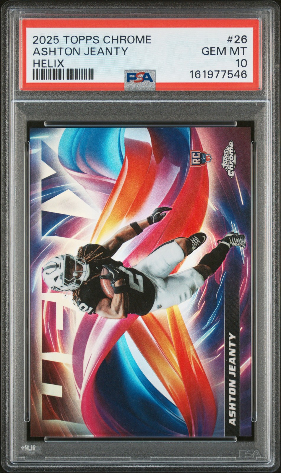 Ashton Jeanty Topps Chrome Helix #26 Base