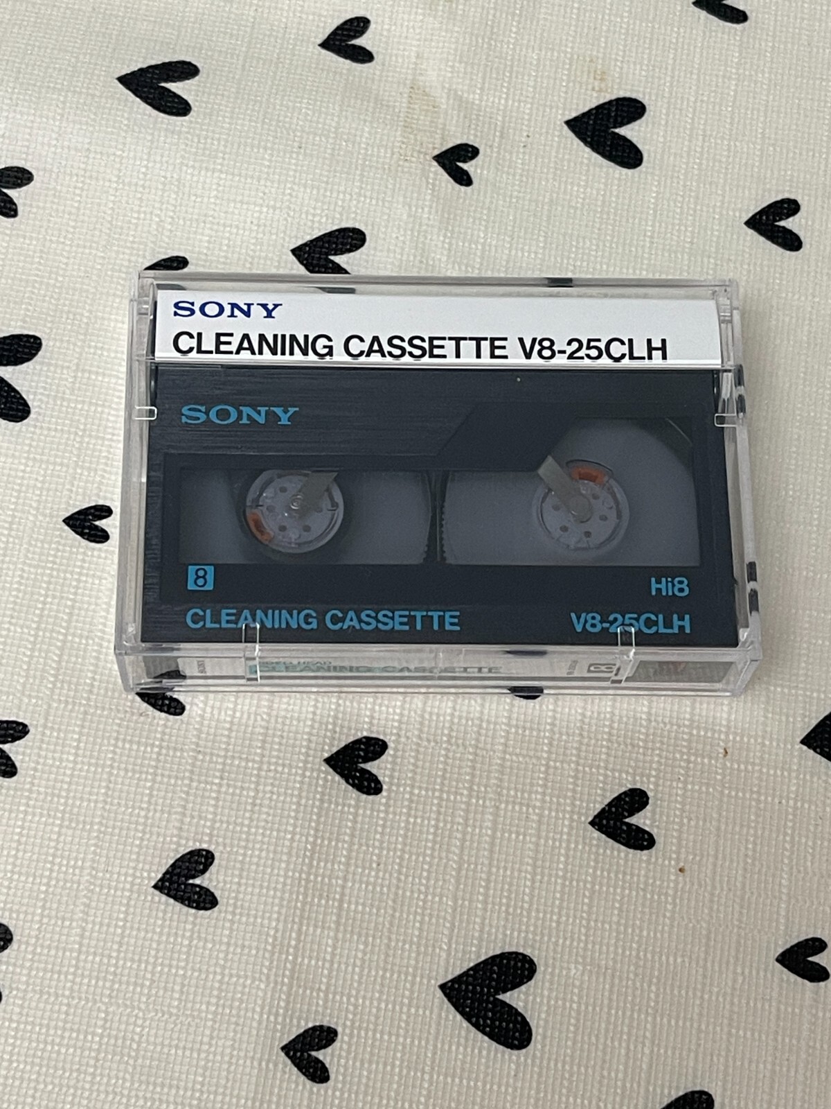 Sony V825CLH 8mm Video Head Cleaning Cassette Video8 Hi8 Tape For