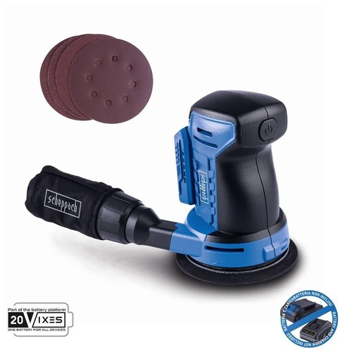 Exzenterschleifer 20V Durchmesser 125 mm ohne Akku ixes Scheppach c-obs125-x - Picture 1 of 9