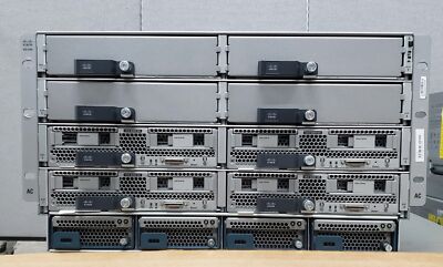 Cisco UCS 5108 Blade Enclosure 4x UCSB-B200-M5 2x 10C Gold 5115 2.4GHz 128GB RAM