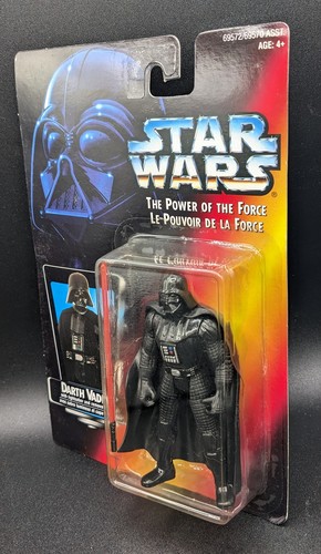 Star Wars Power of the Force POTF2 Darth Vader LONG SABER Canadian Red Card - Picture 3 of 4