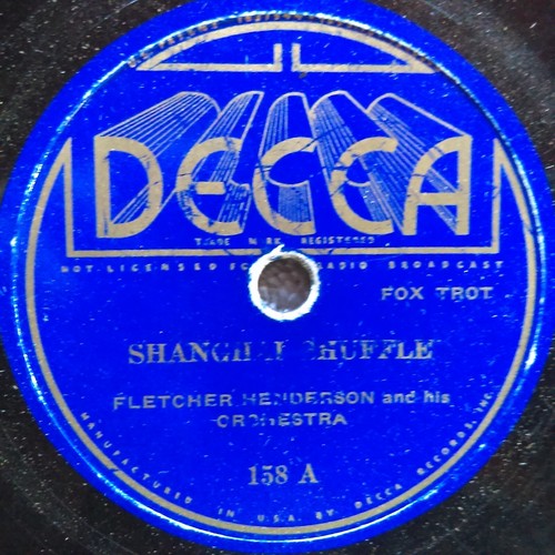 78 rpm Decca 158, Fletcher Henderson, Memphis Blues, Shanghai Shuffle, jazz VG - Bild 1 von 3