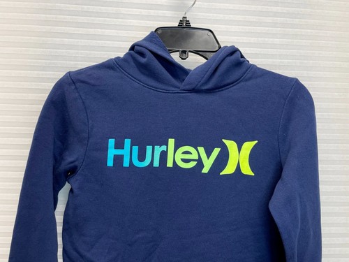 Hurley Boys Pullover Sweatshirt Hoodie Navy Blue | Size 10/12 - Picture 2 of 11