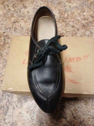 Vintage Boys Little Imp Black  Dress Shoes  Littlestown PA Leather Size Unknowm - Picture 7 of 13