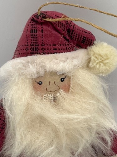 Vintage Santa Shelf Sitter Ornament Button Legs - Picture 2 of 3