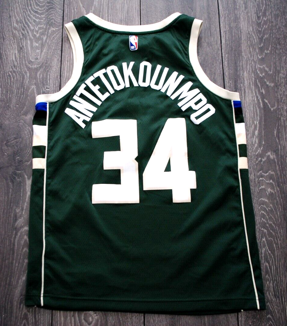 GIANNIS ANTETOKOUNMPO MILWAUKEE BUCKS NIKE SHIRT JERSEY MEN'S MEDIUM 44 GREEN | eBay