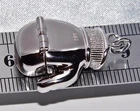 SOLID STERLING SILVER (925) OPENING BOXING GLOVE PENDANT -BOXER INSIDE - MEN'S