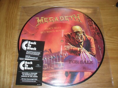 MEGADETH -PEACE SELLS...- AWESOME MEGA RARE LTD ED. PRESS LP VINYL PICTURE DISC
