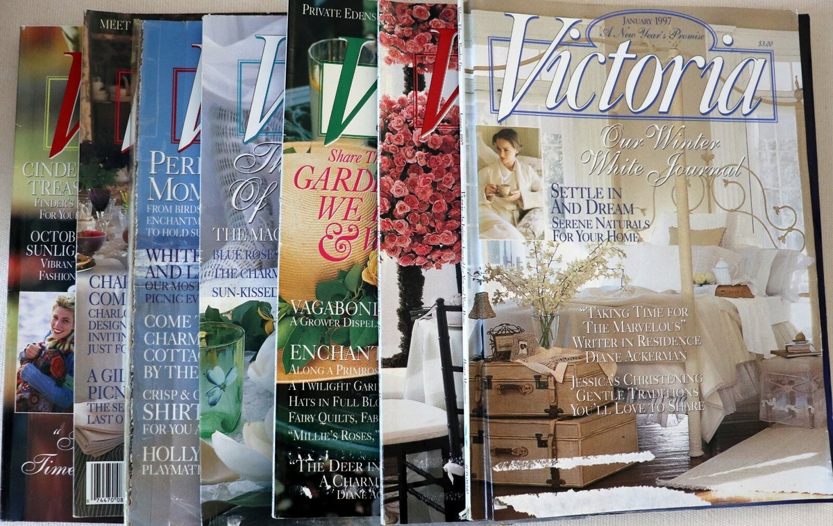 Victoria August 1995 洋雑誌 Victoria Magazine BACK ISSUE 1995 Eight [8] Issues | eBay
