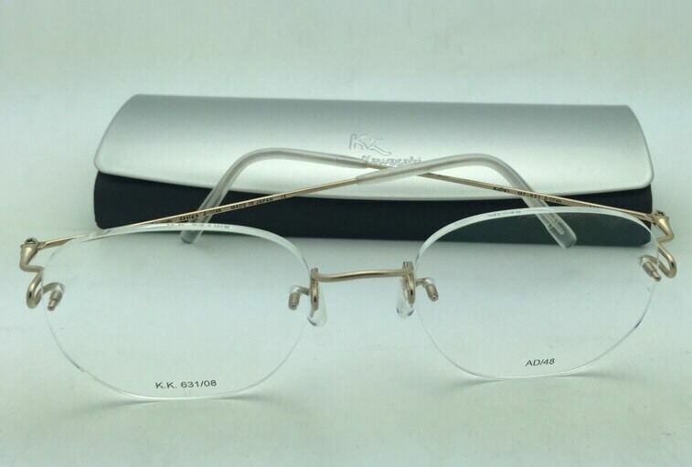 New KAZUO KAWASAKI Eyeglasses MP 631 08 AD/48 Rimless Titanium