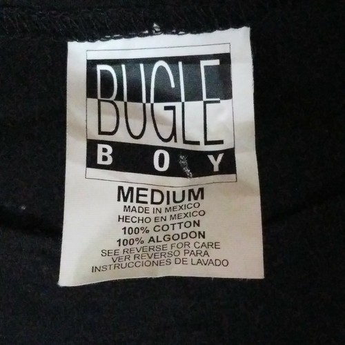 New Vtg Men’s Bugle Boy Tank Top 21x29 black extreme 90s U1 - Picture 6 of 6