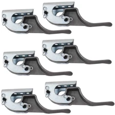 (6) 1705775-1 Easy-Off Cast Aluminum Tarp Stops With Brackets, Pins & Clips