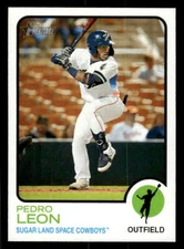 2022 Topps Heritage Minor League #84 Pedro Leon Card Sugar Land Space Cowboys