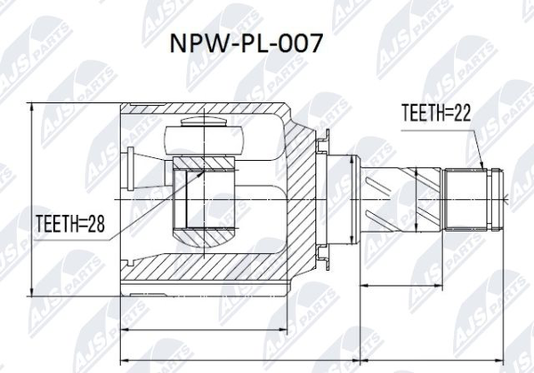 NPW-PL-007 Nty Gelenksatz, Antriebswelle FüR Opel,Vauxhall-image