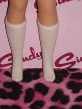 Sindy Doll Socks White Hemmed Just Below The Knee Socks By Eclipse