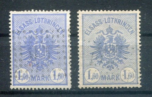 Alsace FISCAL MARK 1.60 In Two Colors Gest.