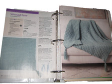 3 Inch Binder Of Collected Crochet Patterns Afghans Toys Hats Scarves Etc