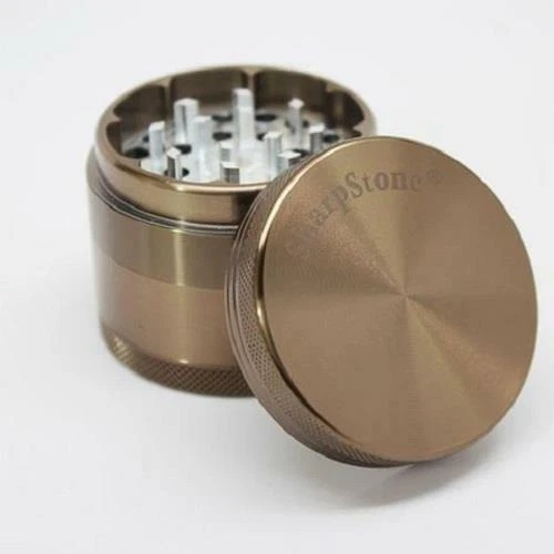 SharpStone Hard Top 4 Piece 2.5” Herb / Spice Grinder GREEN AUTHENTIC