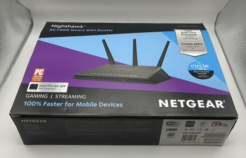 Netgear Nighthawk AC1900 Smart WiFi Router Model R7000 Dual Band TESTED