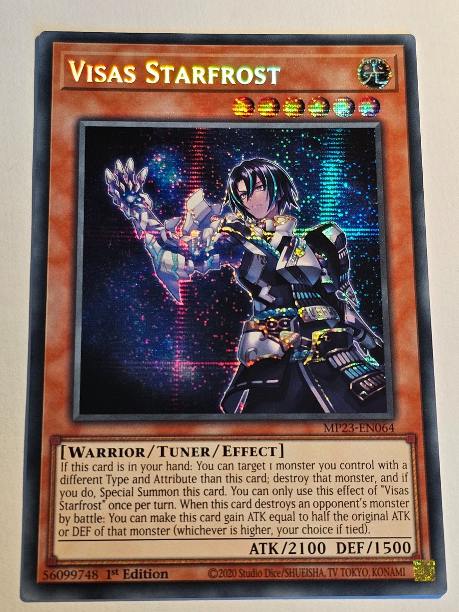 Visas Starfrost○YUGIOH○MP23○SECRET RARE○ENGLISH○1st ED○NM