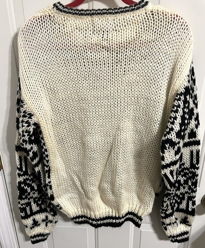 Vintage High Sierra By Mervyn's Chunky Knit Ski Sweater Girl's Size XL 18/20 - Picture 3 of 3
