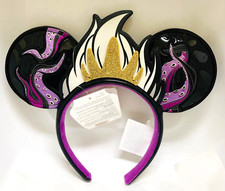 NEW Walt Disney‎ Parks Little Mermaid Ursula Mickey Mouse Ear Vinyl Headband Disney Parks The Little Mermaid Ursula Ear Headband for  main image 4