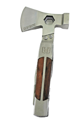 Hart Multi Tool Hammer Hatchet Mini Stainless Steel Knife Wrench Saw Screw Drive