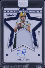 2023 Flawless Jordan Love #8/10 Star Swatch Signatures Sapphire Patch Auto SSP
