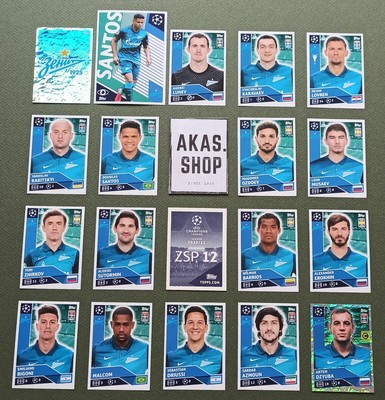Zenit St. Petersburg ZSP 1 - ZSP 18 Champions League 2020/ 2021 Topps Auswahl