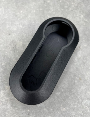 Schwarz Ersatz Schlüsselanhänger Verkleidung Cover Schale Etui Fiat 500, Abarth, Punto, Panda