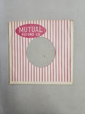 45 RPM 7" RECORD SLEEVES CO. SLEEVE 1 PACK SEE PHOTOS - Mutual SLV117