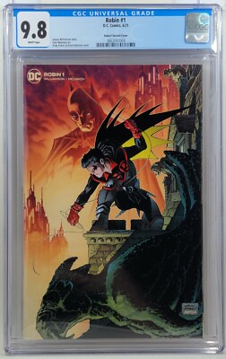 Robin #1 - Kubert Team Variant - CGC 9.8 - 1st app Flatline