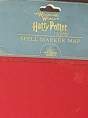Universal Studios Harry Potter Spell Marker Map New Sealed