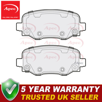 Apec Rear Brake Pads Set Fits Jeep Cherokee 2014- 2.0 CRD 2.2 3.2 2AMV4101AA