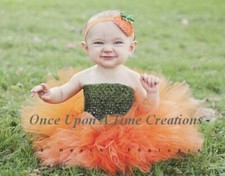 Pumpkin Costume, Girls Halloween Costume, Baby, Toddler, Infant, Fall Tutu Dress