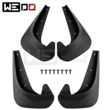Set of 4 Car Mud Flaps Splash Guard Fender Mudguard Front Rear Black EVA Plastic