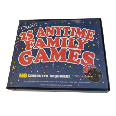 Dave's 25 Anytime Family Games 2 Audio CD's No Computer Needed For All Ages