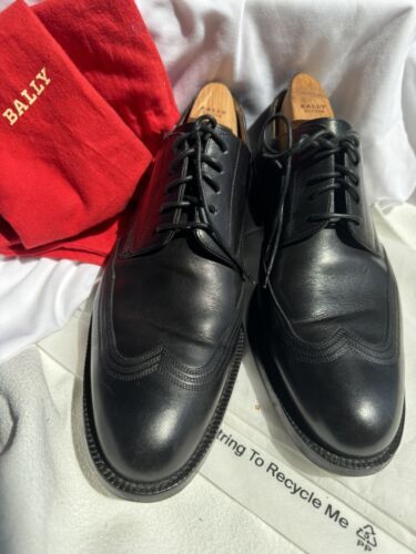 Bally Men's Black Derby Shoes size 8.5 Excellent condition | eBay