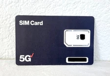 New VERIZON 4G, 5G, LTE Triple Cut SIM Card "3 IN 1" NANO LTE GSM (50 Count)