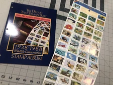 1938-1988 NWF Wildlife Poster Stamp Album National Wildlife w/ ALL stamps