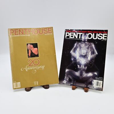 Vintage Penthouse Magazine July 1997 & 20th Anniversary September 1989