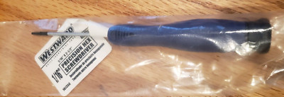 WESTWARD  Precision Hex Screwdriver, 1/16 in x 2-1/2