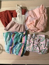Bundle Of Four Baby Girl Dresses, Size 12 Months Lot Of Four