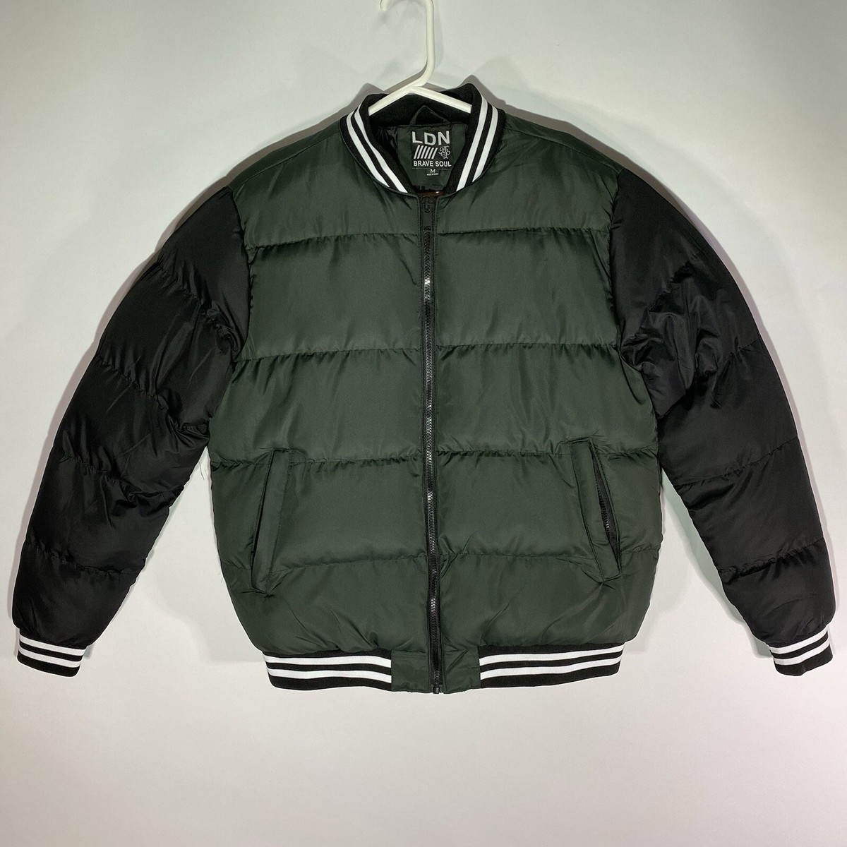 Mens Jackets Brave Soul Lightweight Bomber Jacket Brave Soul Faux