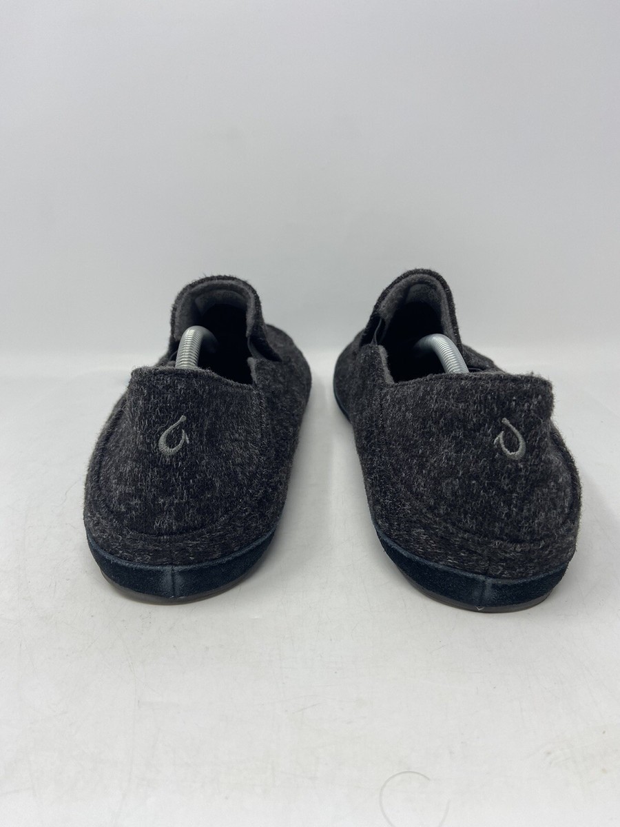 Olukai Moloa Hulu Dark Shadow Gray Wool Slip On Casual  display picture 3